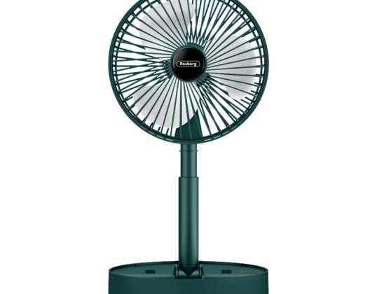 USB fan Rosberg R51760F , 4.5W, 6&amp;quot; , Green/desktop