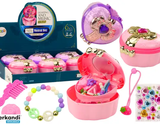 Set Cofre Corazón Joyero Accesorios MIX
