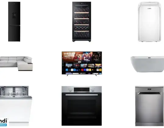 Lot de 11 unités d&#039;électroménager  mobilier et high tech   Retours...