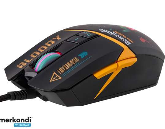 A4TECH BLOODY W63 Max RENEGADE Midnight USB Activated Mouse