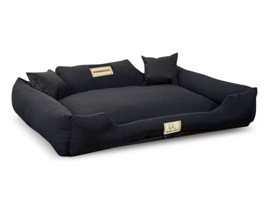 Afneembaar Antislip Hondenbed MM44 115x95cm zwart KingDog