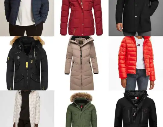 od 20 € Zbývající sklad, Velkoobchod kg, Míchané palety, Speciální položky, Vrácení, Paletové zboží, B zboží, A zboží, Ženy a vrácení Pánské zimní bundy Mix