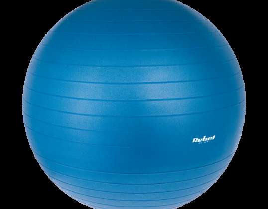 Revalidatie gymbal 65 cm met handpomp. blauwe kleur. REBEL ACTIVE