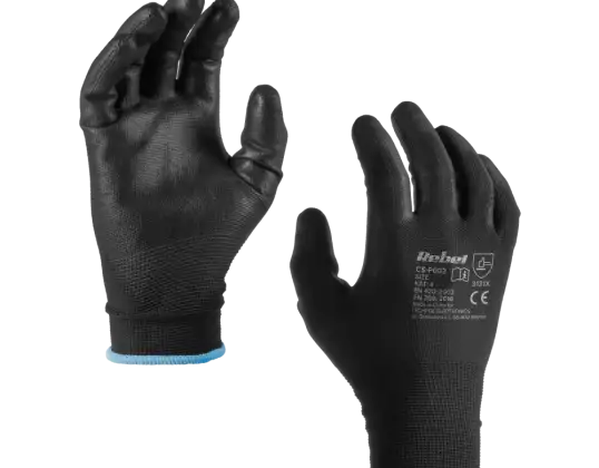 LEC RB 1016 5 Gants de travail en polyuréthane CS P002 r.9 L 5kpl.