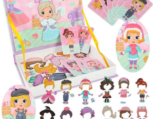 Magnetisches Puzzle Buch Puzzle auf Magnet Ankleidepuppe 51el.