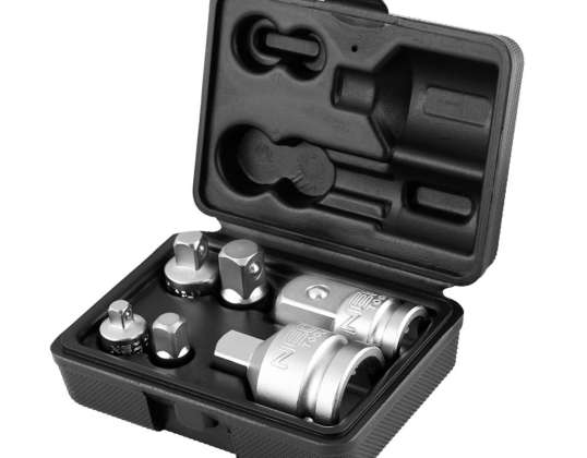Set de adaptoare pentru chei tubulare. 6 buc.
