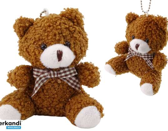 Plush Brown Little Teddy Bear Cuddly Mascot Key Chain 10cm