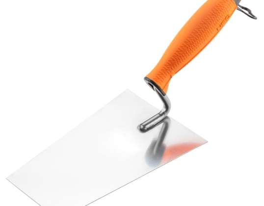 Trapez şekilli sıva mala. 180 mm. çift malzeme sap