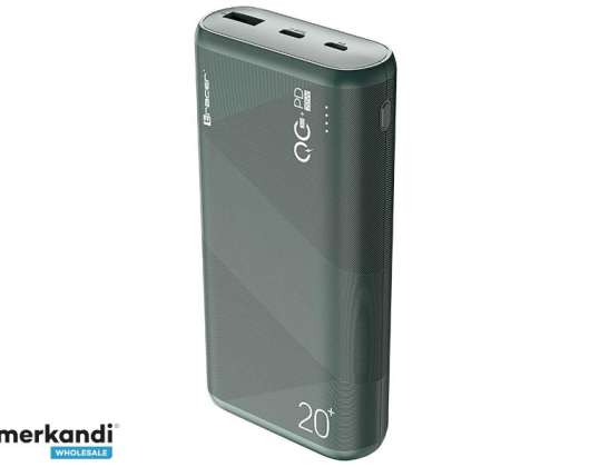 Powerbank TRACER KORI 20000mAh QC3.0 PD20W GR grön
