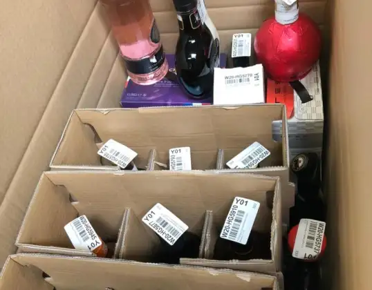 - Mix pallets and boxes with alcoholic beverages -