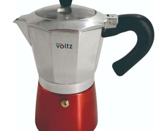 Oliver Voltz OV51173H6, Espresso Coffee Maker, 6 cups, Aluminum