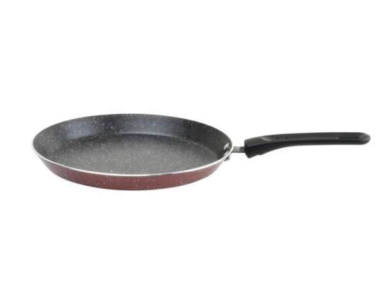 Rosberg R51322G26, Pancake pan, 26сm., Marble finish, Induction, Bordeaux melange