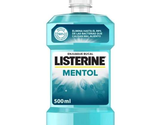 Listerine Mouthwash 500 ml Menthol | Complete Oral Hygiene | Wholesaler