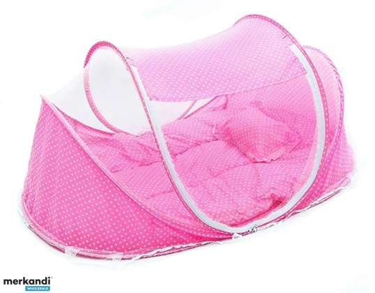 AG184F TRAVEL COT COMPOSITION. PINK