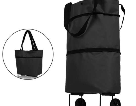 AG392B FOLDING BAG ON WHEELS BLACK
