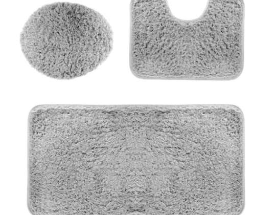 AG491I ALFOMBRILLA DE BAÑO 3el. GRIS