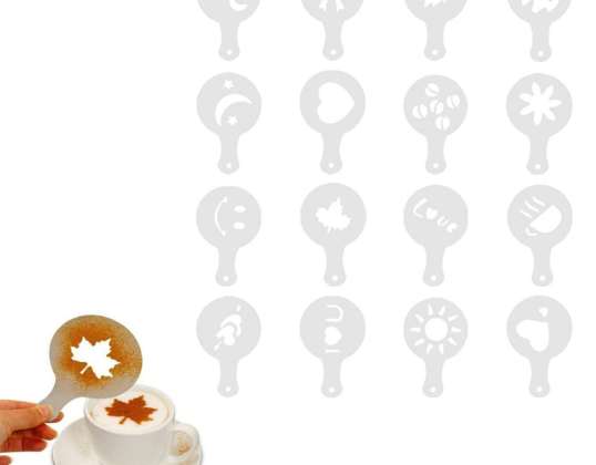 AG514B PLANTILLAS DE CAFÉ DE POSTRE 16PCS