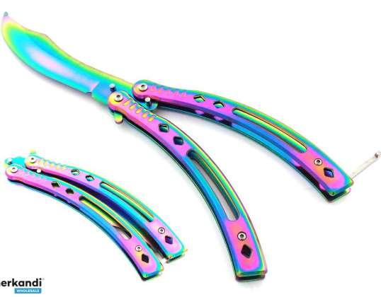 AG530B SCHMETTERLING SCHMETTERLINGSMESSER REGENBOGEN