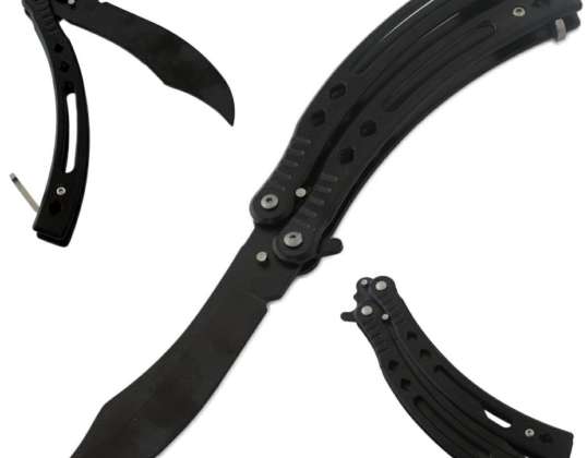 AG530E TRÄNING BUTTERFLY KNIV SVART