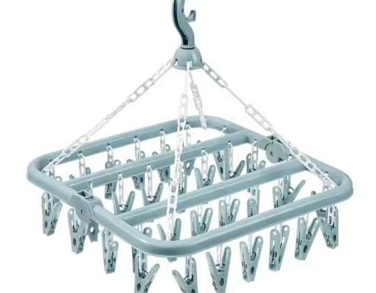 AG542C SOCK DRYER 32 CLIP. BL