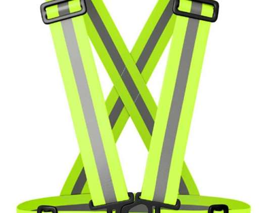 AG590 REFLECTEREND HARNAS GROEN VEST
