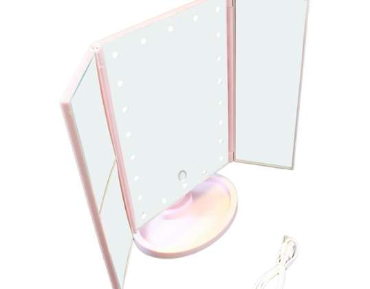 AG628E ΚΑΘΡΈΦΤΗς KOSM. 22 ΡΟΖ ΧΤΈΝΑ LED