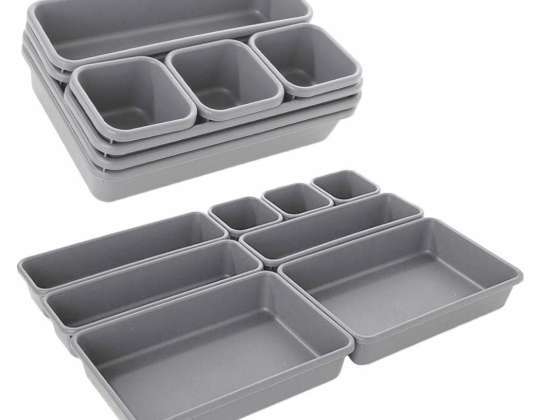 AG641B МОДУЛЕН ОРГАНИЗАТОР 8PCS СИВ