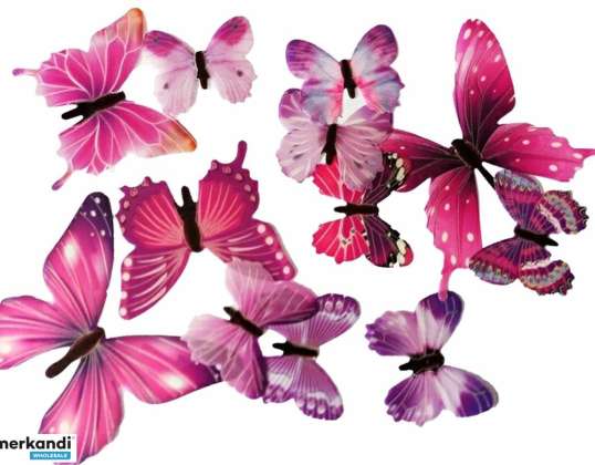 AG683B FLUORESCENT BUTTERFLIES 12PCS