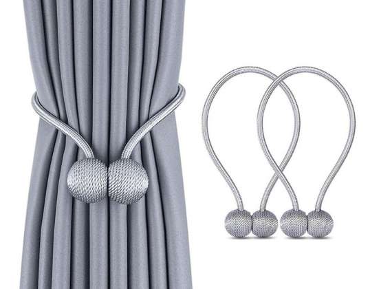 AG701 BOUCLE RIDEAU GRIS 2pcs