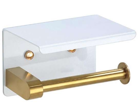AG887B SUPORTE DE PAPEL COM PRATELEIRA