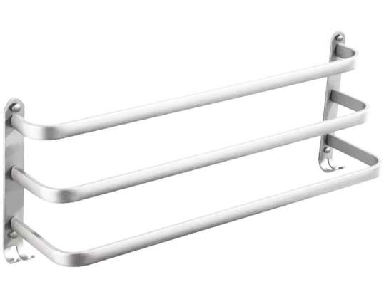 AG988C GANCHO DE PAREDE 50CM PRATA