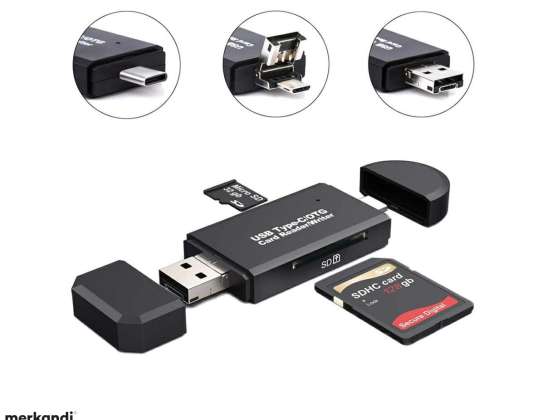 AK180A МУЛТИ ЧЕТЕЦ НА КАРТИ 5IN1 USB