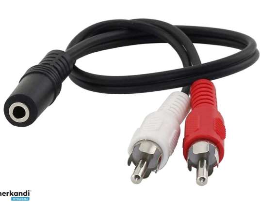 AK267 ADAPTATEUR JACK 3.5 À 2 RCA