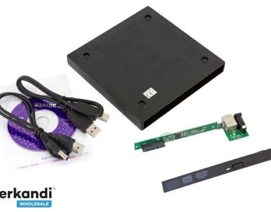 AK285B CD/DVD SLIM USB ENCLOSURE 9,5MM
