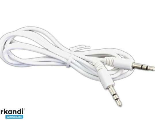 AK293B CÂBLE JACK AUDIO 3.5MM 1.2M BLANC