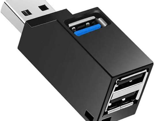 AK337 USB 3.0-HUB SVART