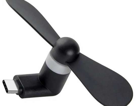 AK35K USB-C TELEFONVENTILATOR SORT