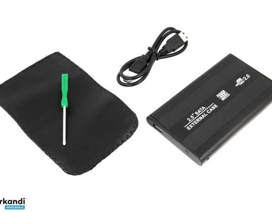 AK88B DISK ENCLOSURE 2.5" USB SATA BLACK