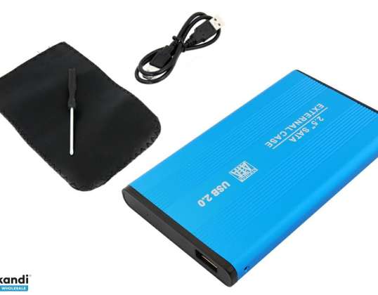 AK88F DISK ENCLOSURE 2.5" USB SATA BLUE