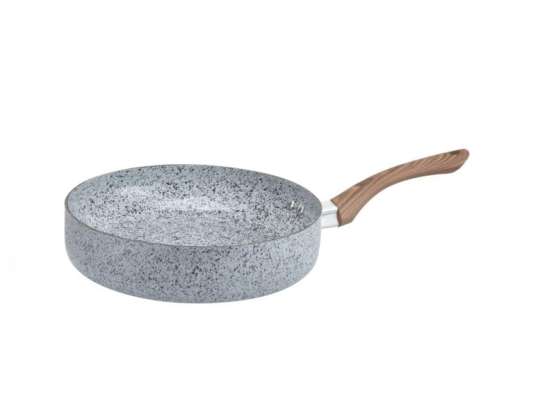 Oliver Voltz Siena OV51319J22D, Aluminium Marble stone ceramic coated deep fry-pan, 22 х 6 cm.