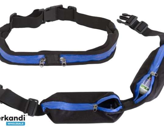 BQ12B LAUFGÜRTEL BEUTEL SCHWARZBLAU