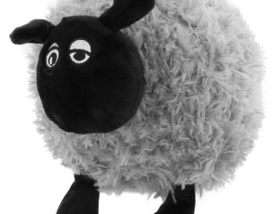 BQ38B KISSEN MASKOTTCHEN LAMM GRAU