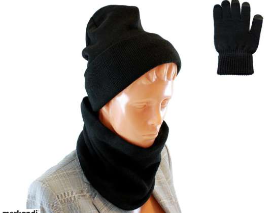 BQ52A SET CAP + GLOVES + CHIMNEY BLACK