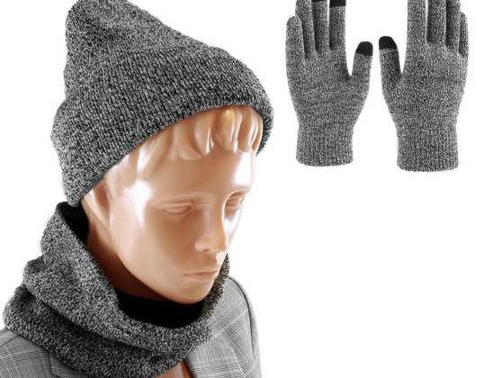 BQ52C CAP + GLOVES + MELANGE CHIMNEY