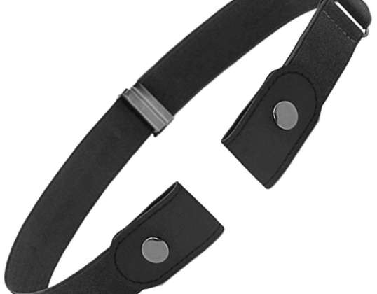 BQ53C GÜRTEL OHNE SCHNALLE FÜR HOSE SCHWARZ