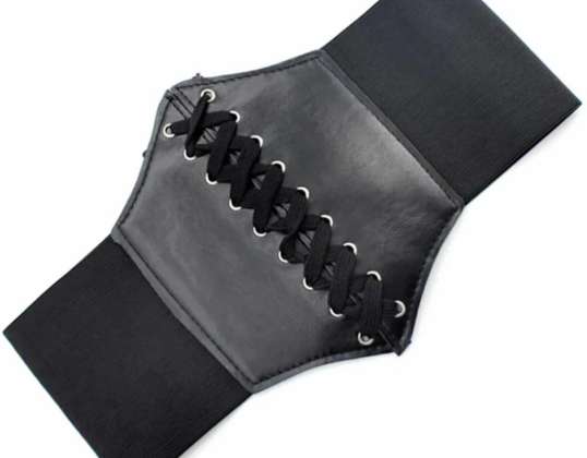 BQ65 BREDE TAILLEBAND RUBBER KORSET