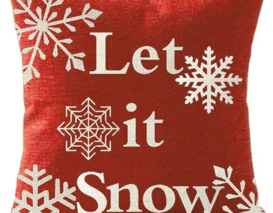 BQ68A FUNDA DE ALMOHADA LET IS SNOW