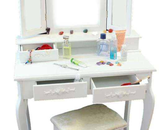 CA16D COSMETIC DRESSING TABLE MIRROR+TABORE