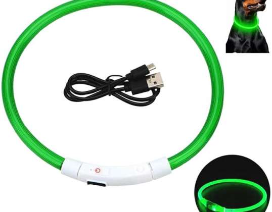 DA269 GLOEIENDE LED HALSBAND REG. GROEN
