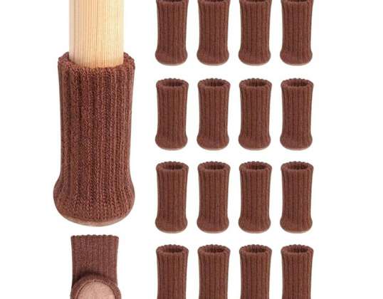 DA336 MÓVEIS LEG COVERS 16PCS CASTANHO